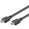 Goobay kábel HDMI (apa) - HDMI (apa) 5 m (v1.4, 4k 30Hz), nikkel bevonatú csatlakozó