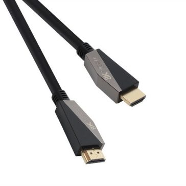   VCOM kábel HDMI (apa-apa) 1,5m (v2.1, 19M/M, 3D) fekete-ezüst (CG860-1.5)
