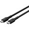 Goobay USB-C 2.0 Gen 1 adat és gyorstöltő kábel, 240W, 1m, fekete