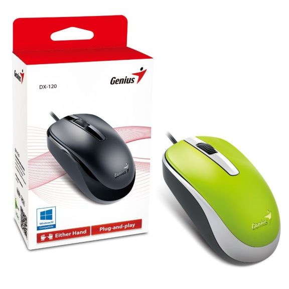 Genius egér DX-120 zöld USB Genius egér DX-120 zöld USB