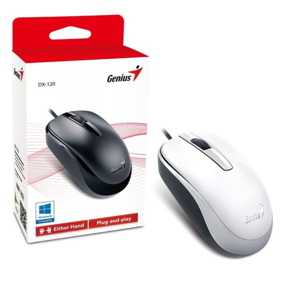 Genius egér DX-120 fehér USB