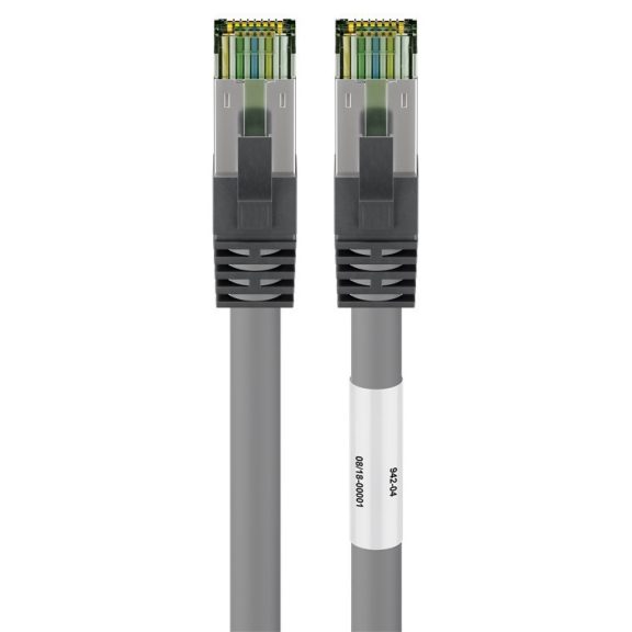 Goobay CAT 8 S/FTP patch kábel, 0,5 m, szürke