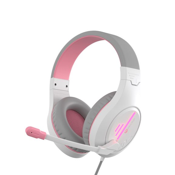 Meetion MT-HP021 gamer fejhallgató White/Pink 3,5 mm Jack+USB Meetion MT-HP021 gamer fejhallgató White/Pink 3,5 mm Jack+USB