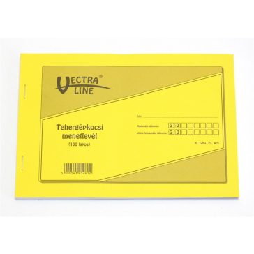   Nyomtatvány menetlevél teherautó 100 lapos A5 D.Gépj. 21/5 (VL)