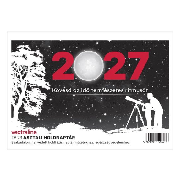 Asztali naptár TA-23 2027. évi holdfázissal Asztali naptár TA-23 2027. évi holdfázissal