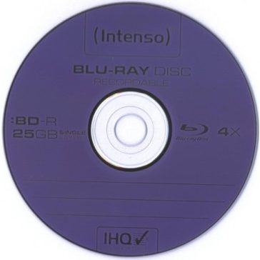   Írható dvd INTENSO Blu Ray BD-RE 25GB (4x) Rewritable normál (HOL)