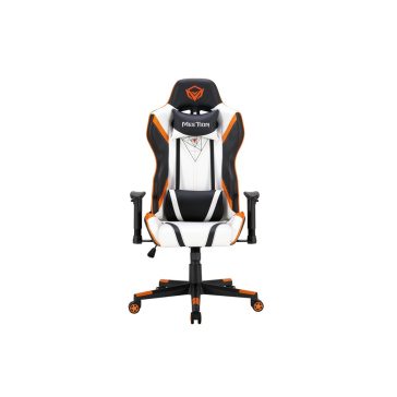 Meetion MT-CHR15 gamer szék black+white+orange