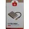 VCOM kábel átalakító USB Type-C apa - VGA + HDMI anya (CU433m)