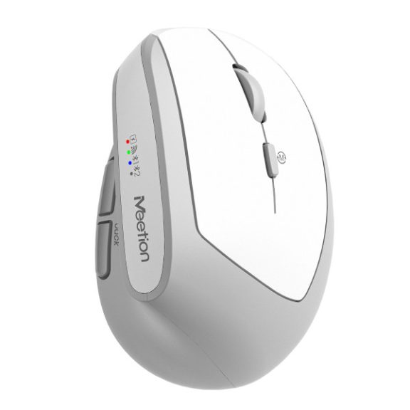 Meetion ergonómikus egér BTM008 2,4G+Bluetooth White Meetion ergonómikus egér BTM008 2,4G+Bluetooth White