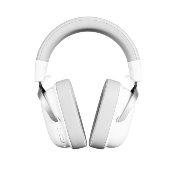 Meetion FORK PRO Vezetékes+2,4G+Bluetooth gamer fejhallgató (White+Gray)