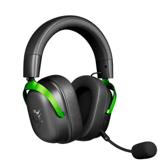 Meetion FORK PRO Vezetékes+2,4G+Bluetooth gamer fejhallgató (Black+Green)