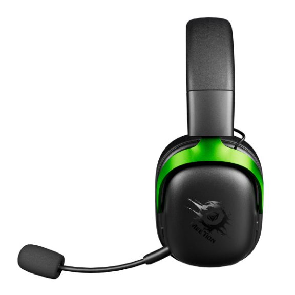 Meetion FORK PRO Vezetékes+2,4G+Bluetooth gamer fejhallgató (Black+Green)