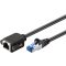 Goobay S/FTP CAT 6A hosszabbító kábel, 2 m, fekete