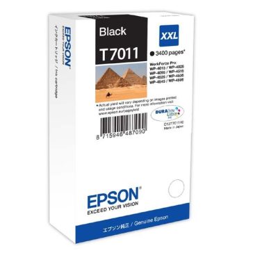   Epson tinta T7011 XXL black 3,4k (lejárt szavatosságú termék)