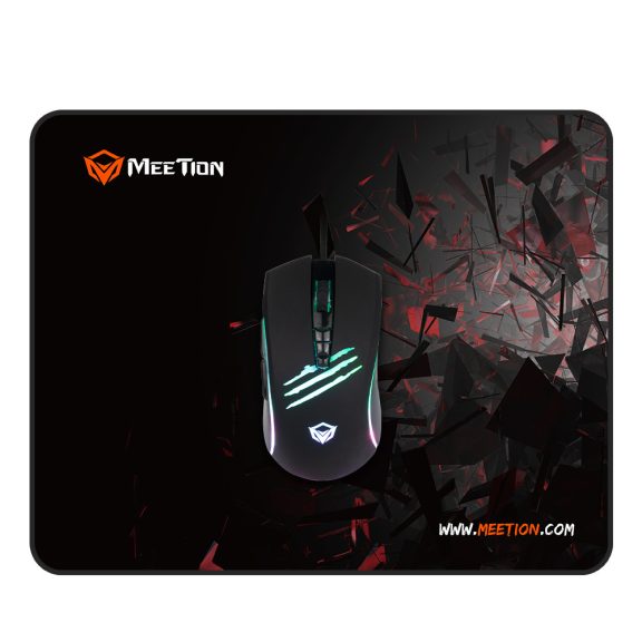 Meetion vezetékes gamer egér és egérpad Combo C011