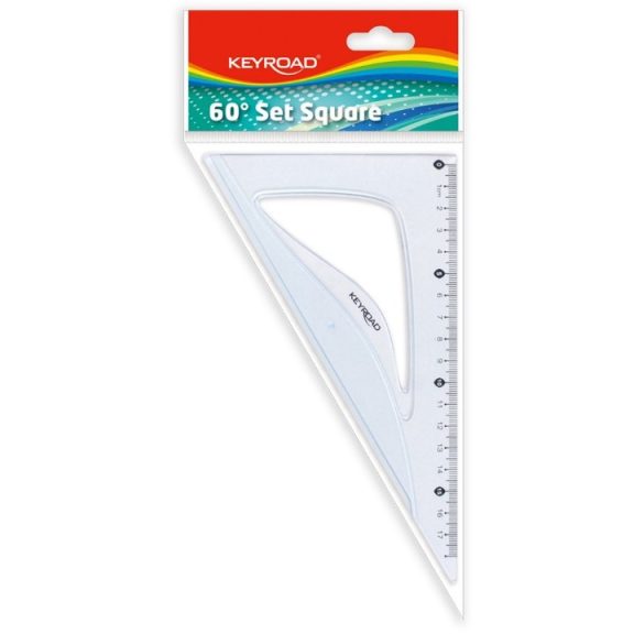 Vonalzó Keyroad műanyg 60 fokos 18 cm Vonalzó Keyroad műanyg 60 fokos 18 cm