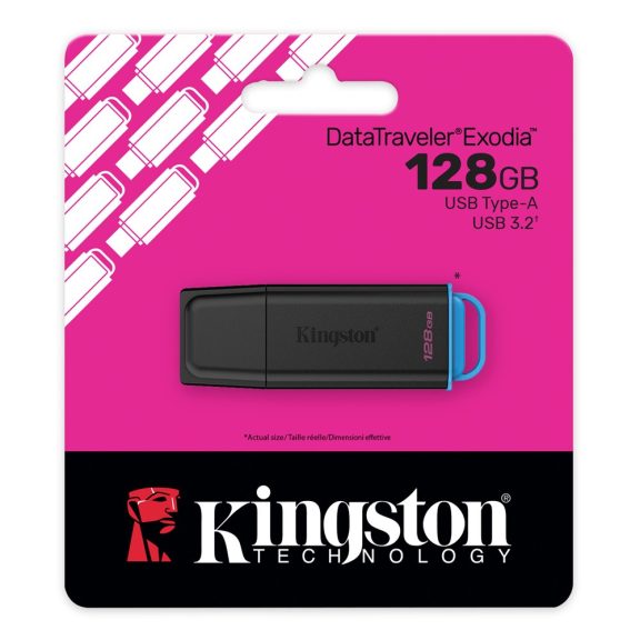 Pendrive 128GB Kingston DT Exodia USB 3.2 Gen 1 fekete-kék Pendrive 128GB Kingston DT Exodia USB 3.2 Gen 1 fekete-kék