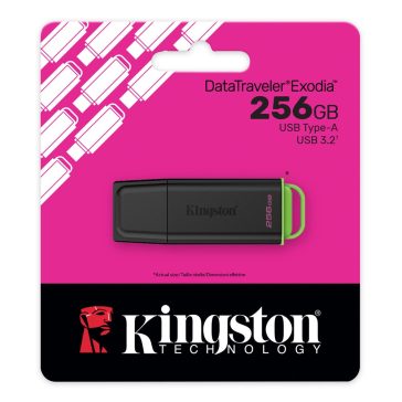Pendrive 256GB Kingston DT Exodia USB 3.2 Gen 1 fekete-zöld