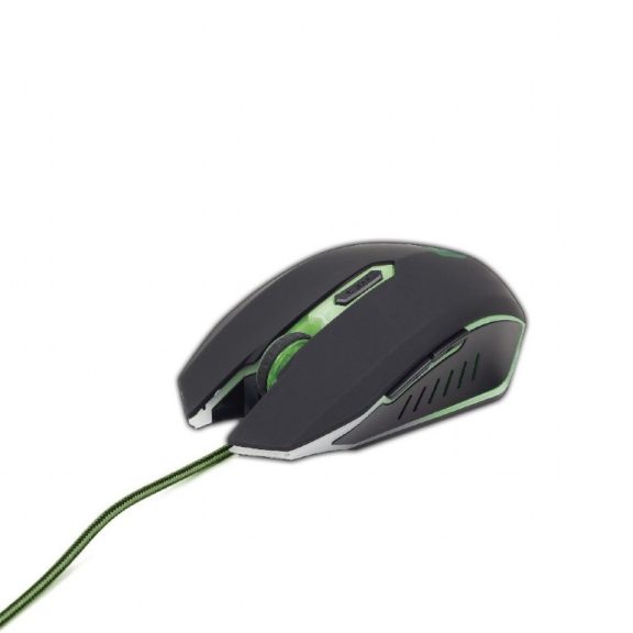 Gembird MUSG-001-G Gamer egér zöld világító Gembird MUSG-001-G Gamer egér zöld világító