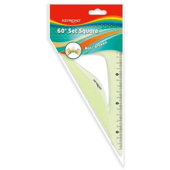 Vonalzó Keyroad törhetetlen 60 fokos 18 cm Vonalzó Keyroad törhetetlen 60 fokos 18 cm
