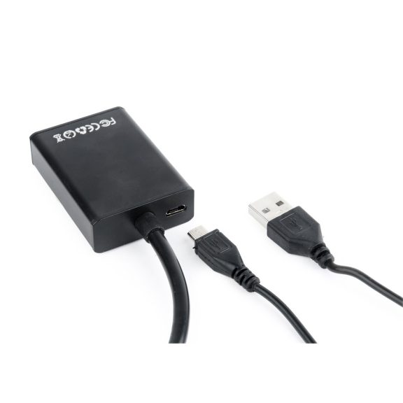 Gembird kábel átalakító VGA (apa) - HDMI (anya) audio támogatással (A-VGA-HDMI-01) Gembird kábel átalakító VGA (apa) - HDMI (anya) audio támogatással (A-VGA-HDMI-01)