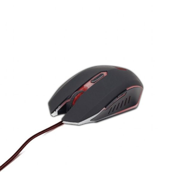 Gembird MUSG-001-R Gamer egér piros világító Gembird MUSG-001-R Gamer egér piros világító