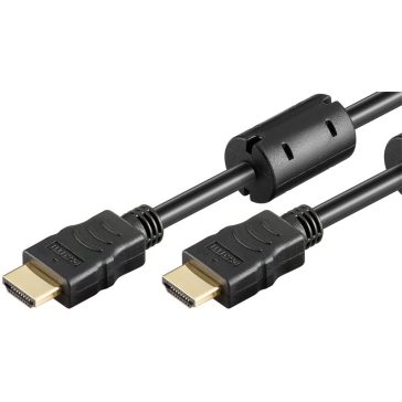   Goobay kábel HDMI (apa) - HDMI (apa) 3m (v1.4, 4k 30Hz), ferrit maggal