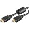 Goobay kábel HDMI (apa) - HDMI (apa) 3m (v1.4, 4k 30Hz), ferrit maggal