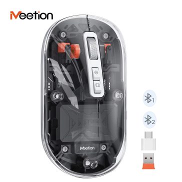 Meetion egér BTM005 2,4G+Bluetooth fekete