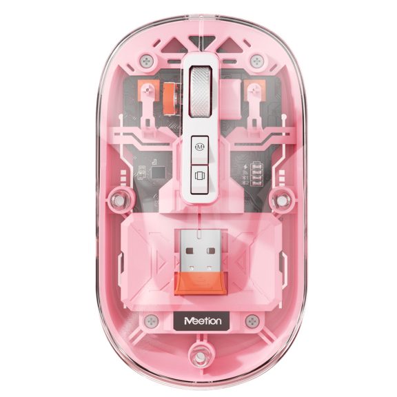 Meetion egér BTM005 2,4G+Bluetooth pink