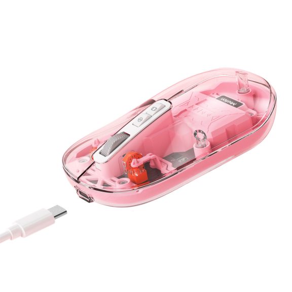 Meetion egér BTM005 2,4G+Bluetooth pink