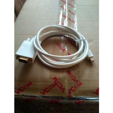   VCOM kábel mini Displayport 1.2V - VGA (apa-apa), 1,8m, fehér (CG619-1.8)