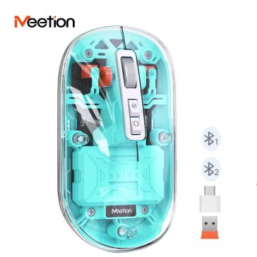 Meetion egér BTM005 2,4G+Bluetooth zöld