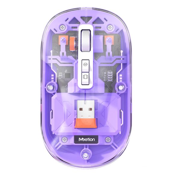 Meetion egér BTM005 2,4G+Bluetooth lila