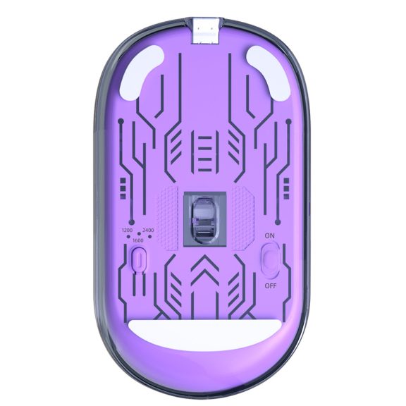 Meetion egér BTM005 2,4G+Bluetooth lila