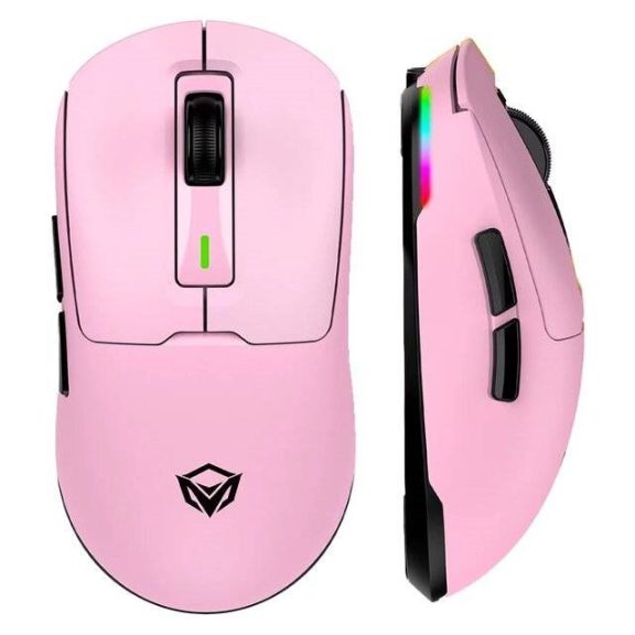 Meetion GW24 Vezetékes+2,4G+Bluetooth gamer egér pink Meetion GW24 Vezetékes+2,4G+Bluetooth gamer egér pink