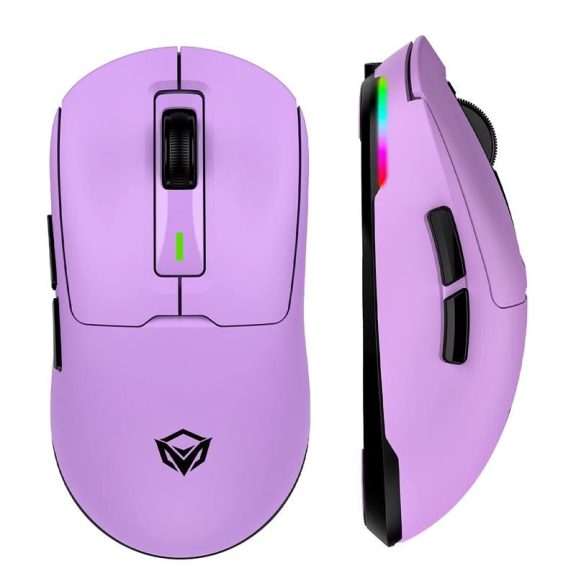 Meetion GW24 Vezetékes+2,4G+Bluetooth gamer egér lila Meetion GW24 Vezetékes+2,4G+Bluetooth gamer egér lila