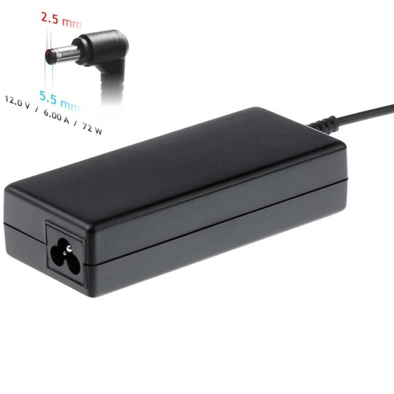 Notebook adapter 12V/6.0A 72W 5.5x2.5 mm ( AK-ND-28 ) Notebook adapter 12V/6.0A 72W 5.5x2.5 mm ( AK-ND-28 )
