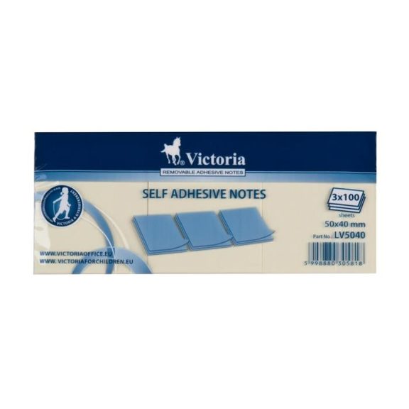 Öntapadós jegyzettömb 40 x 50 mm 100 lap VICTORIA (postit) ár/cs (300lap) Öntapadós jegyzettömb 40 x 50 mm 100 lap VICTORIA (postit) ár/cs (300lap)