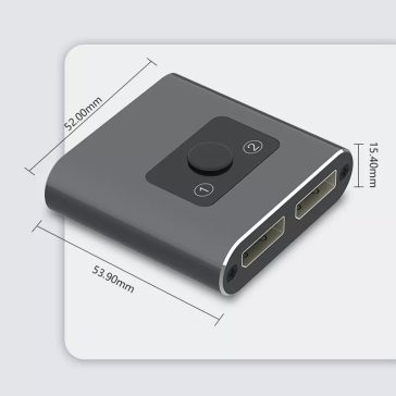 VCOM 2 portos Bi-Directional DisplayPort switch (DD732BI)