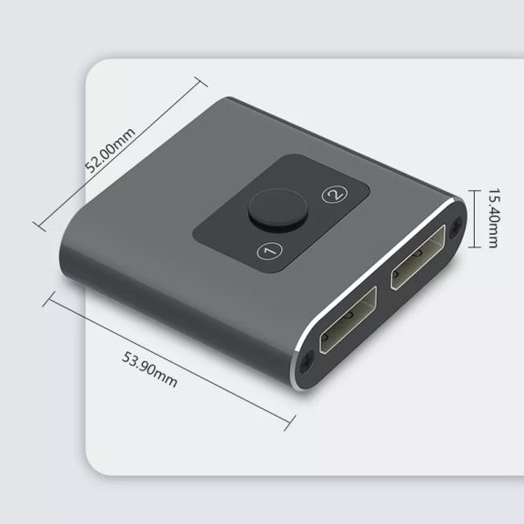 VCOM 2 portos Bi-Directional DisplayPort switch (DD732BI) VCOM 2 portos Bi-Directional DisplayPort switch (DD732BI)