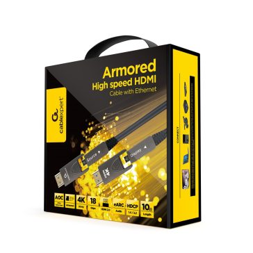   Gembird aktív optikai (AOC) HDMI kábel (apa-apa) 10 m (v2.0, 4k 60Hz) (CCAP-HDMIDD-AOC-10M)