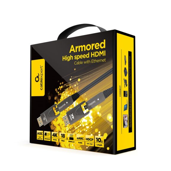 Gembird aktív optikai (AOC) HDMI kábel (apa-apa) 10 m (v2.0, 4k 60Hz) (CCAP-HDMIDD-AOC-10M) Gembird aktív optikai (AOC) HDMI kábel (apa-apa) 10 m (v2.0, 4k 60Hz) (CCAP-HDMIDD-AOC-10M)