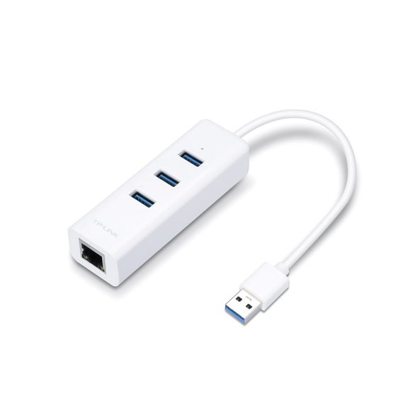 Tp-Link hálózati adapter USB3.0 - Gigabit Ethernet + 3DB USB 3.0 PORT (UE330)