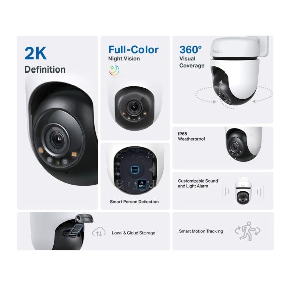 Tp-Link kültéri biztonsági Wi-Fi kamera Tapo C510W