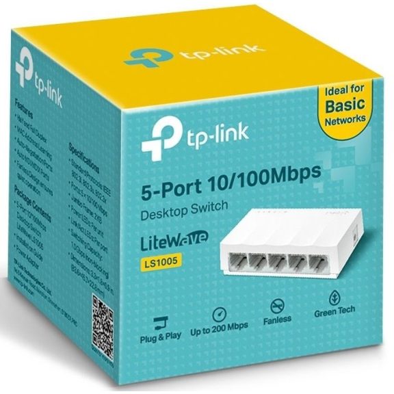 Tp-Link Switch 5 Port 100Mbs (LS-1005) Tp-Link Switch 5 Port 100Mbs (LS-1005)