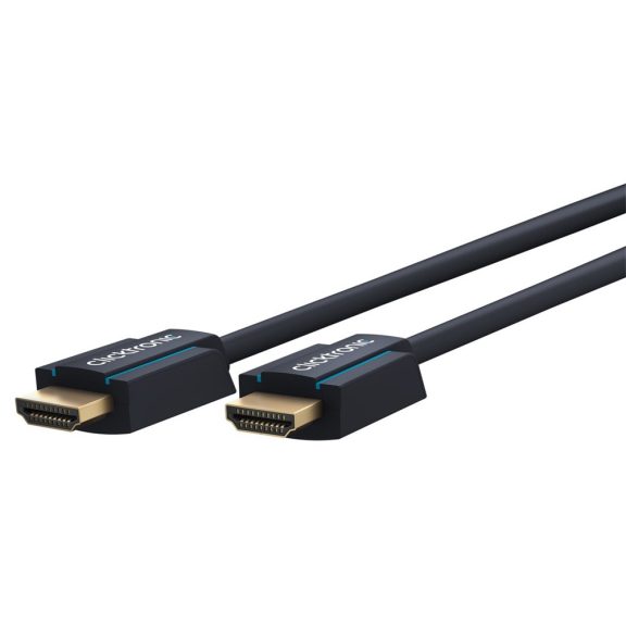 Clicktronic HDMI (apa) - HDMI (apa) kábel 2 m (v2.0, 8k 60Hz), kék Clicktronic HDMI (apa) - HDMI (apa) kábel 2 m (v2.0, 8k 60Hz), kék