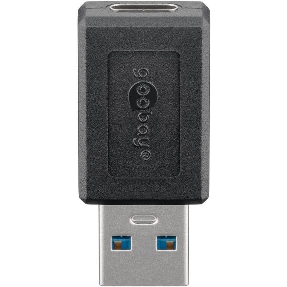 Goobay USB-A (apa) - USB-C (anya) adapter, fekete Goobay USB-A (apa) - USB-C (anya) adapter, fekete