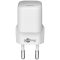 Goobay nano hálózati gyorstöltő 30W USB-C, fehér