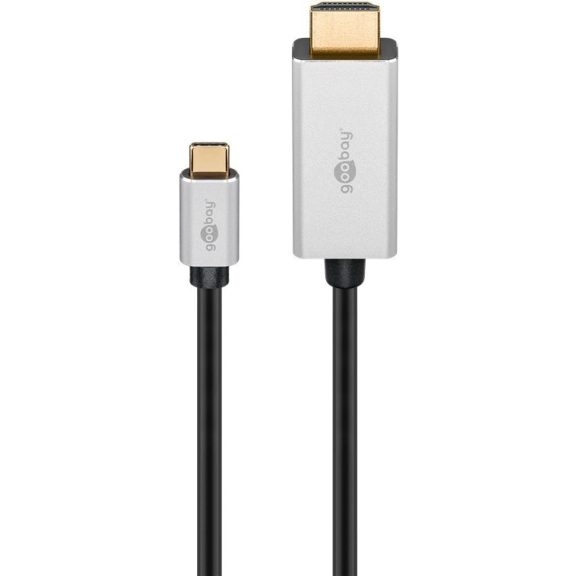 Goobay USB-C (apa) - HDMI (apa) kábel, 2 m (8k 30Hz) Goobay USB-C (apa) - HDMI (apa) kábel, 2 m (8k 30Hz)